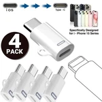 Type To 8 Pin Female Adapter Converter For Iphone 16 15 Android Cellphone. Fixed Price $11.99.