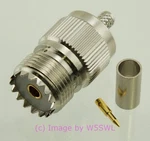 Premium W5SWL Series Uhf Female Coax Connector RG-58 LMR195 Crimp. Fixed Price $7.09.