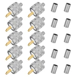 10*PL259 PL-259 Uhf Male Plug Pin Crimp For RG58 RG142 LMR195 Coaxial Cable. Fixed Price $18.83.