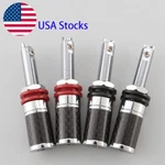 4PCS Rhodium Long Amplifier Speaker Banana Female Terminal Binding Post Socket. Fixed Price $20.90.