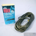 Leviton Black 50' Coaxial Video Cable W/ Gold Plug Ends F-type RG59 C5851-50G. Fixed Price $21.99.