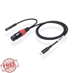 Hualeu Usb To Xlr Female Mic Cable 6.6FT + 3.5MM Adapter. Fixed Price $44.99.