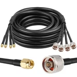 Mookeerf Male To Sma Cable QUAD-RG58 Extension 20FT, Black. Fixed Price $95.27.