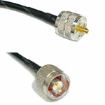 Times Microwave LMR200 1-30' Silver Uhf PL259 Male N Rf Pigtail Cable Usa. Fixed Price $24.72.