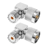 Anina Uhf PL259 SO239 Female Coax Connector Right Angle Shape L.... Fixed Price $21.27.