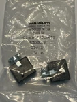 Two (2) Vintage Cinch Jones S-303-CCT Power Socket Pin Metal Hood. Fixed Price $19.99.