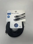 Philips RG6 Coaxial Cable 25FT F-type Male To Black SWV7035A/17. Fixed Price $19.00.