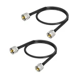 PL-259 Uhf Cb Coax Cable 2FT Male To Low Loss RG8X Jumper Cab.... Fixed Price $24.55.