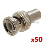 50 Bnc Rca Adapter Female Coaxial Cable Connector Coupler. Fixed Price $28.99.