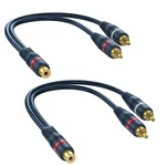 Dteedck Rca Splitter 1 Female To 2 Pack, Y Audio Video Cable. Fixed Price $11.57.