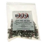 PCT-TRS-59LMG 50 RG59 Count Quad Shield Compression Connectors. Fixed Price $62.99.