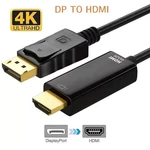 Lot Display Port To Hdmi Cable Dp Adapter Converter Audio Video Pc Hdtv 1080P. Fixed Price $79.99.