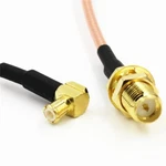 1PC Mcx Right Angle To Rp-sma Female Plug Bulkhead RG316 Pigtail Rf Cable. Fixed Price $11.26.
