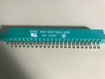 Two (2) Edac 306-022-500-102 Card Edge Connectors, Single Row With Pins. Fixed Price $18.95.