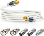 RG6 Coaxial Cable Connector Tv Antenna Wire With F81 Bnc Type Extension Ada.... Fixed Price $19.34.