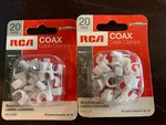 Coax Clamps 20-PACK Secure Cables Lot X2PKS Rca VH102R. Fixed Price $5.49.
