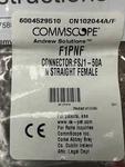 Commscope Andrew F1PNF Type Female Connector For 1/4" Superflex FSJ1-50A Cable. Fixed Price $18.50.