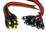 10 Pair Dc Power Cable Female Connector Cctv Security Camera Pigtail Copper. Fixed Price $12.79.