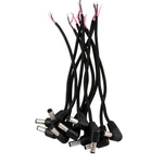 Rdexp Id 2.1MM Od 5.5MM Cable Length 25CM Dc Power Male Jack Plug Right Black. Fixed Price $15.99.