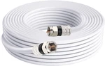 Postta Digital Coaxial CABLE(40 Feet) Quad Shielded White RG6 With F-male. Fixed Price $31.45.