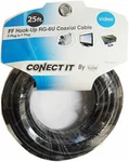Conect It CPV-00153 RG-6U Coaxial Cable, Black, 25FT. Fixed Price $12.99.