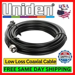 Uniden UNI-116 Low Loss 10FT Male Coax Cable 50 Ohm Cb Antenna Radio Booster. Fixed Price $24.95.
