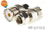 2-PACK F-type Plug To Uhf PL259 Female Jack Adapter, Cablesonline RF-U113-2. Fixed Price $7.98.