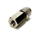 10PCS Rf Mini Uhf Male Twist-on Delrin Gold Pin Nickel Body RG58 RG141 LMR195. Fixed Price $9.95.
