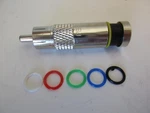 10 Lot Rca Coaxial Connector RG6 Steren 200-066 Compression Weatherproof Black. Fixed Price $18.95.