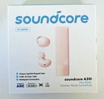 Anker Soundcore Pink Ear Buds A30I Smart Noise Cancelling Headphones. Fixed Price $30.95.