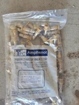 Amphenol TFC-QC2QS-59U-3LC-TAN RG59 Coaxial Compression Connector (50 Pack). Fixed Price $20.00.