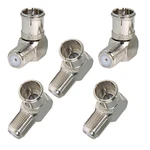 Right Angle Coax Quick Tv Connector, 5 Pack Type Female Push Plug. Fixed Price $15.64.