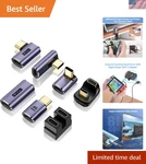 Usb Adapter 7 Pack With 100W 40 Gbps 8K 60HZ, 90 Degree Right Angle, Straig.... Fixed Price $27.99.