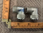 2 Amphenol 74868-UG-646/U Rf Coaxial Adapter Type Plug Jack 90 Def.. Fixed Price $26.00.